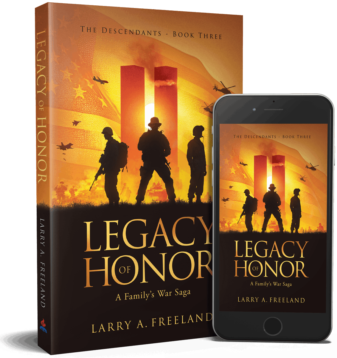 We proudly announce the release of Larry Freeland's "Legacy of Honor: The Descendants." 
A work of fiction closely based on the lives of Freeland and his two brothers as they face battles, covert missions while revealing a military family's legacy. More > LarryFreeland.com