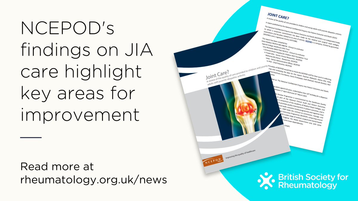 BSR (@rheumatologyuk) on Twitter photo "This report comes at a great time for advancements in #paediatric and adolescent #rheumatology. There is exciting national work through the <a href="/NHSGIRFT/">Getting It Right First Time (GIRFT)</a> Programme and a new treatment pathway in development for #JIA." - Sarah Campbell, BSR CEO
Read more: bit.ly/41dKDJ1 "This report comes at a great time for advancements in #paediatric and adolescent #rheumatology. There is exciting national work through the <a href="/NHSGIRFT/">Getting It Right First Time (GIRFT)</a> Programme and a new treatment pathway in development for #JIA." - Sarah Campbell, BSR CEO
Read more: bit.ly/41dKDJ1