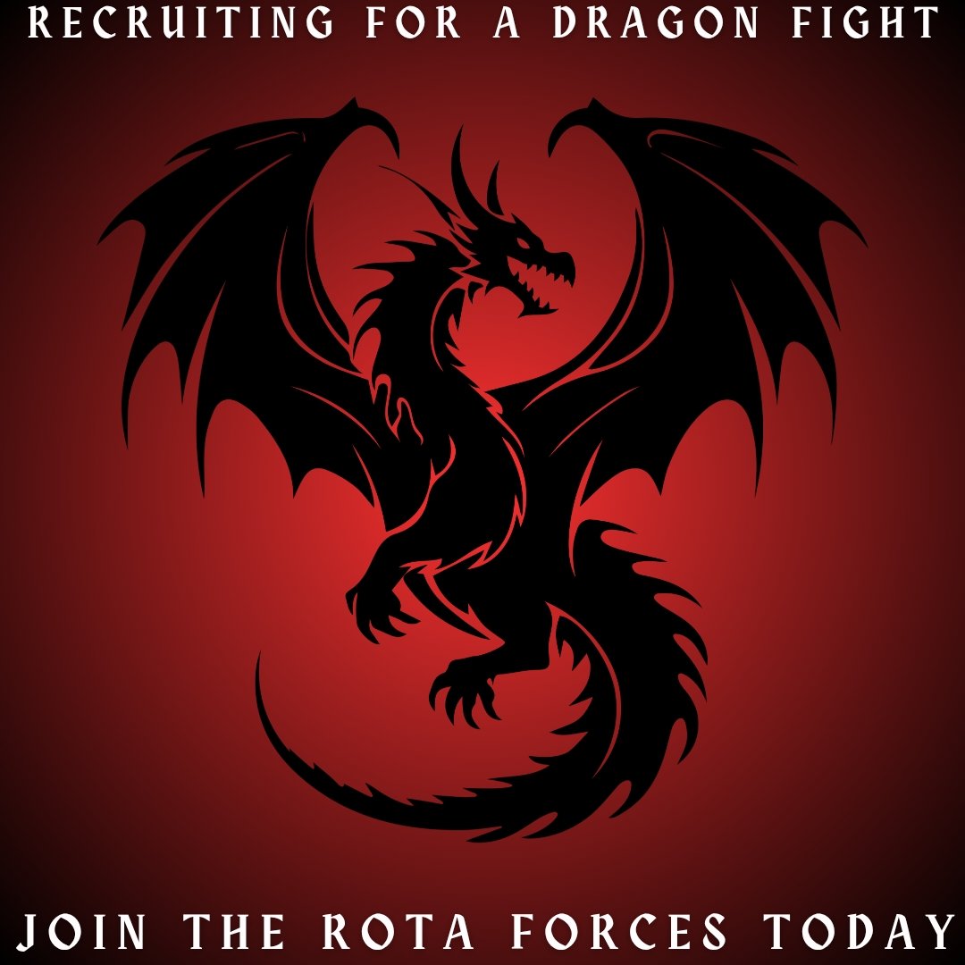 Recruiting for a Dragon Fight. 
#crypto #rpg #blockchain #occult #gamer