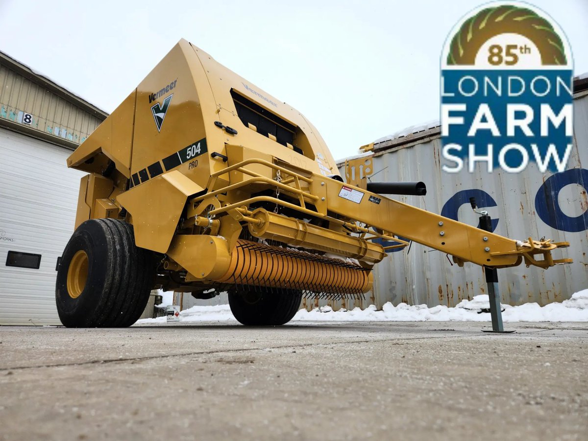 The London Farm Show is fast approaching.  Stop by booth 706V and take a look at the new 504PRO G4 baler.  Looking forward to seeing you there March 5-7! <a href="/VermeerAg/">VermeerAg</a>