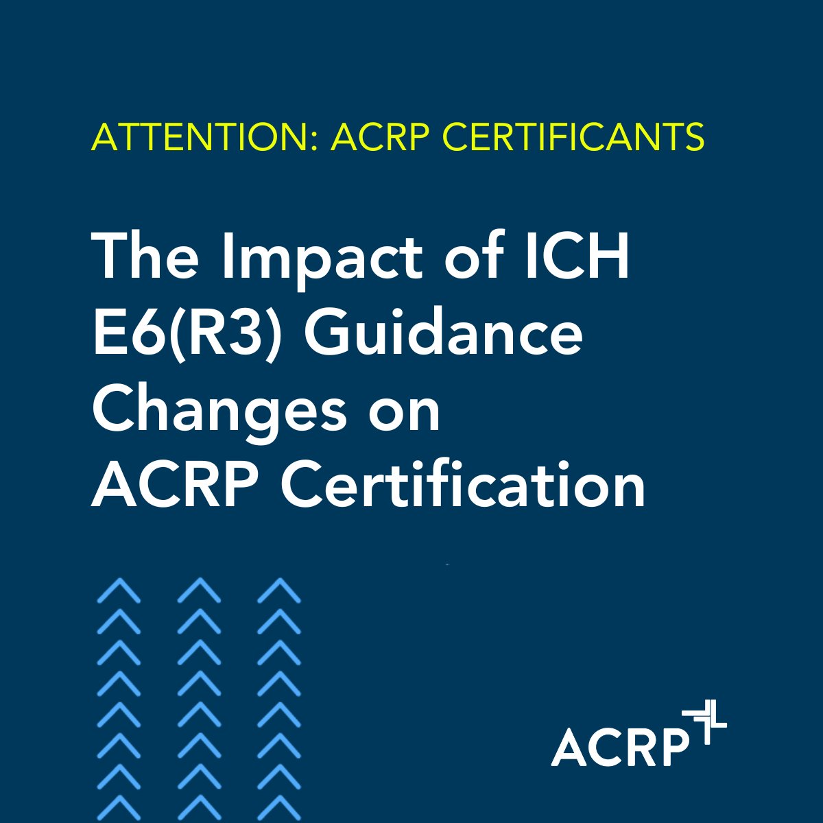 ACRPDC's tweet image. ACRP will incorporate the updated ICH E6(R3) into all ACRP Certification exams within the next 2 years, based on its final adoption date of January 6, 2025. Read about its impact &amp;gt; bit.ly/4hURaPP

#ICH #ICHguidelines #ICHE6R3 #GoodClinicalPractice #GCP #ACRP