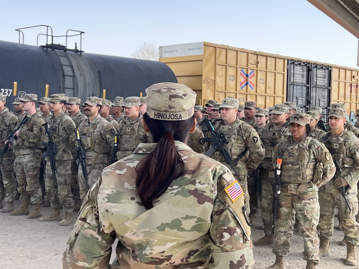 Angela Kocherga (@angelakborder) on Twitter photo TX National Guard members about to be deputized to carry out immigration enforcement on the border in El Paso TX National Guard members about to be deputized to carry out immigration enforcement on the border in El Paso