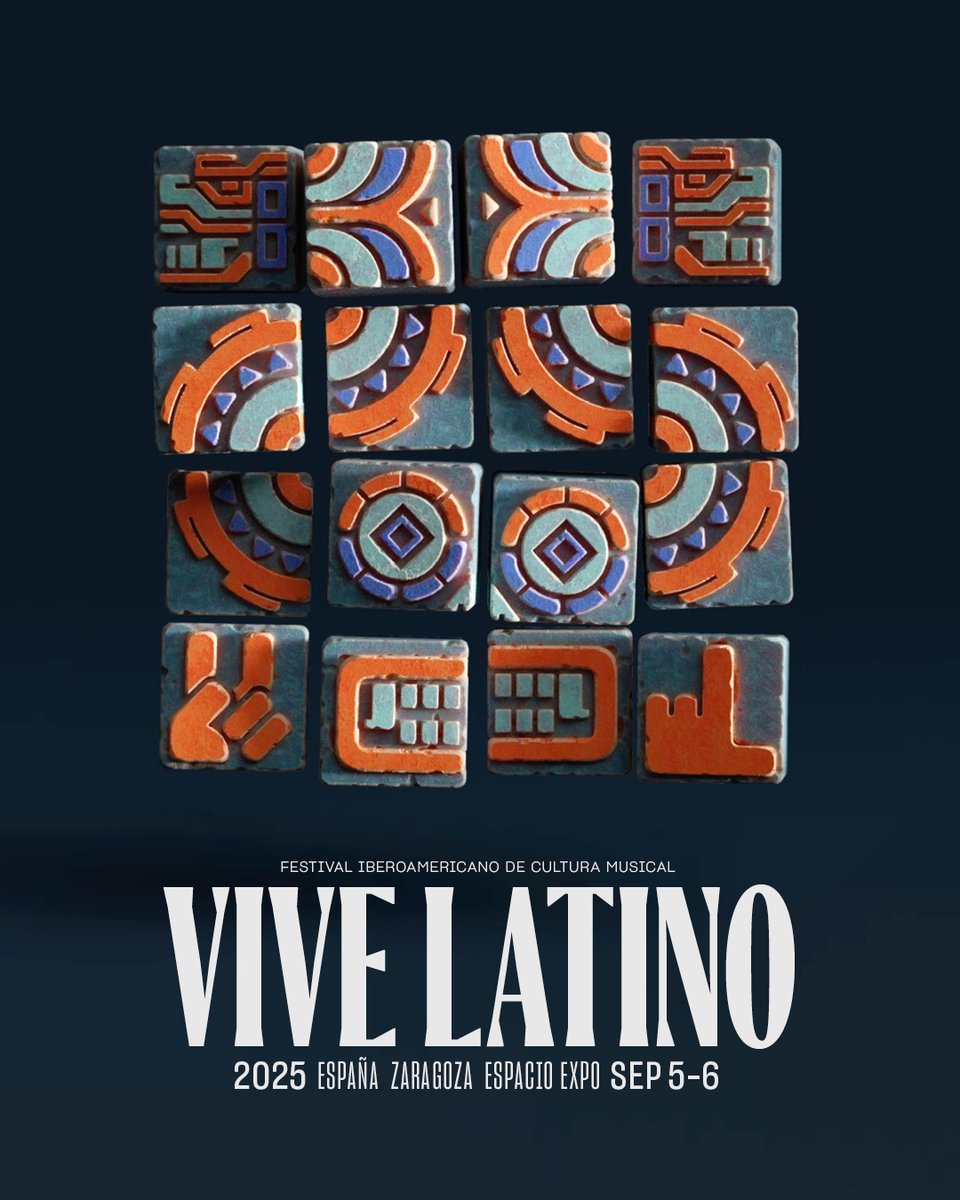🤘Vive Latino España 2025 📆 5 y 6 de Septiembre 📍Zaragoza, España. Espacio Expo 

Un festival de allí y de aquí, multigeneracional y que une a toda Iberoamérica bajo la cultura, la música y las emociones. #VLE25