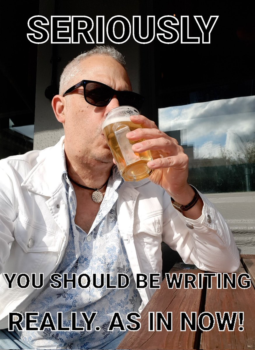 antrichards2014's tweet image. GO ON. GET WRITING!

I admit I look great in this photo, but you got stuff to do.
That amazing story ain&apos;t gonna write itself. I&apos;m sure it sounds great, but it&apos; not that clever!
YOU need to get your shit together and #getwriting 

#WritingCommunity #writerslife #writersoftwitter