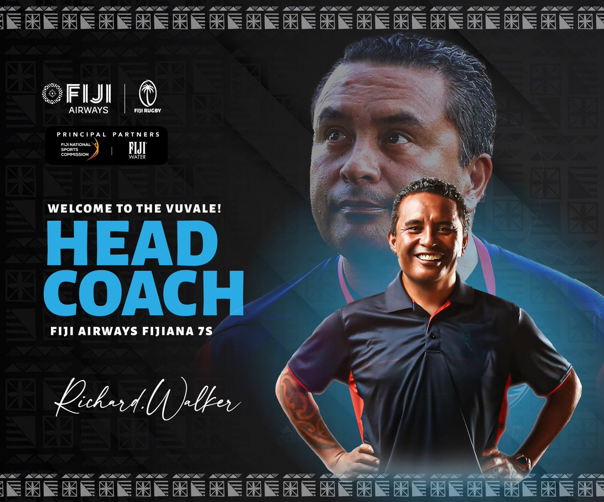The Fiji Rakavi Football Union (FRFU) is pleased to announce the appointment of Richard Walker as the new Head Coach of the Fiji Airways Fijiana 7s team 🇫🇯
More: bit.ly/41cOAxw
#MaiViti