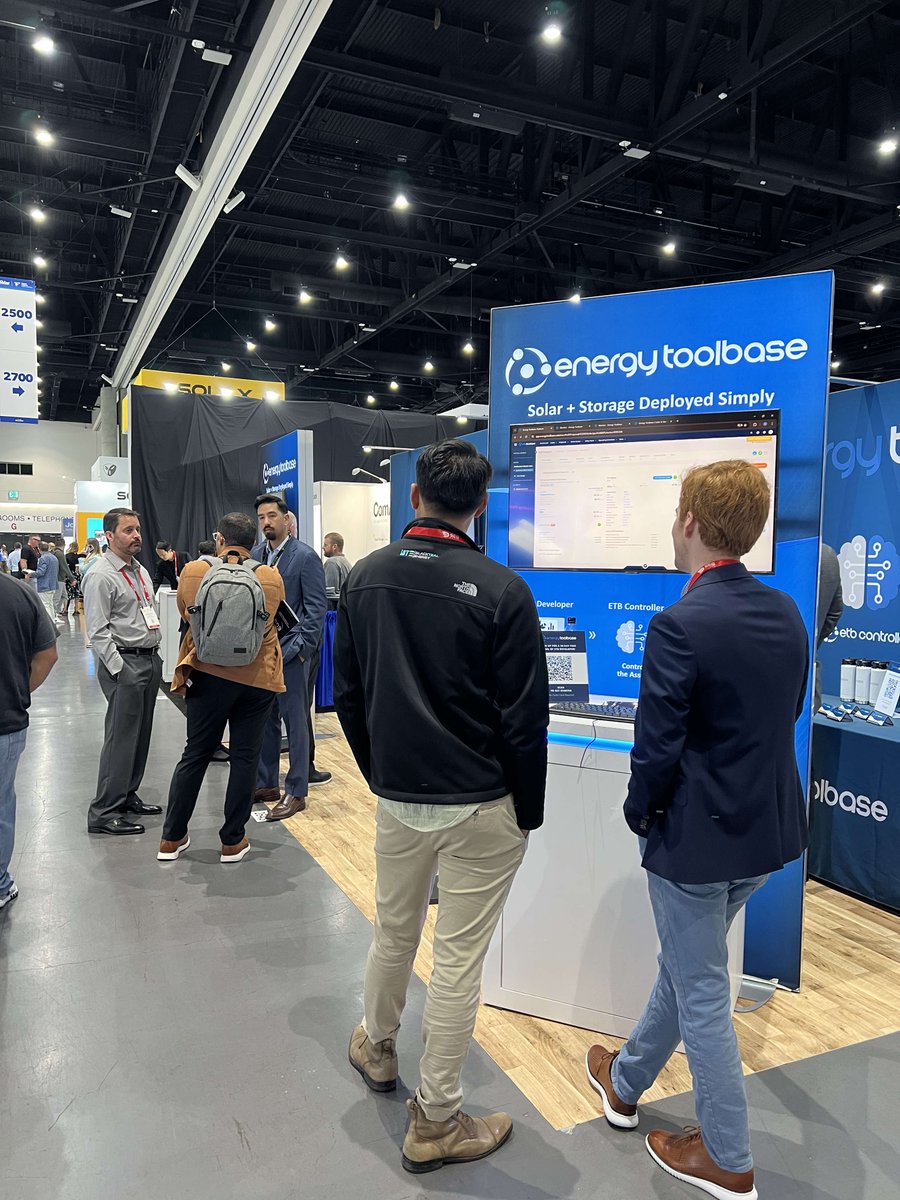 EnergyToolbase's tweet image. LAST DAY OF INTERSOLAR! ☀ If you haven&apos;t yet made it to our booth, come see us before the hall closes! We&apos;re #2643 @ISNAESNA 

#solar #solarconference #energystorage #intersolar