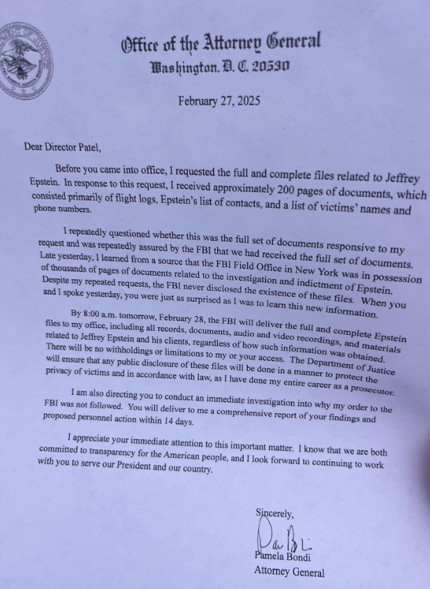 BREAKING: The FBI NY appears to have GONE ROGUE

AG Letter says FBI NY Is WITHHOLDING Critical Epstein Documents

This after reports that the FBI was secretly destroying Epstein documents

WTF IS HAPPENING