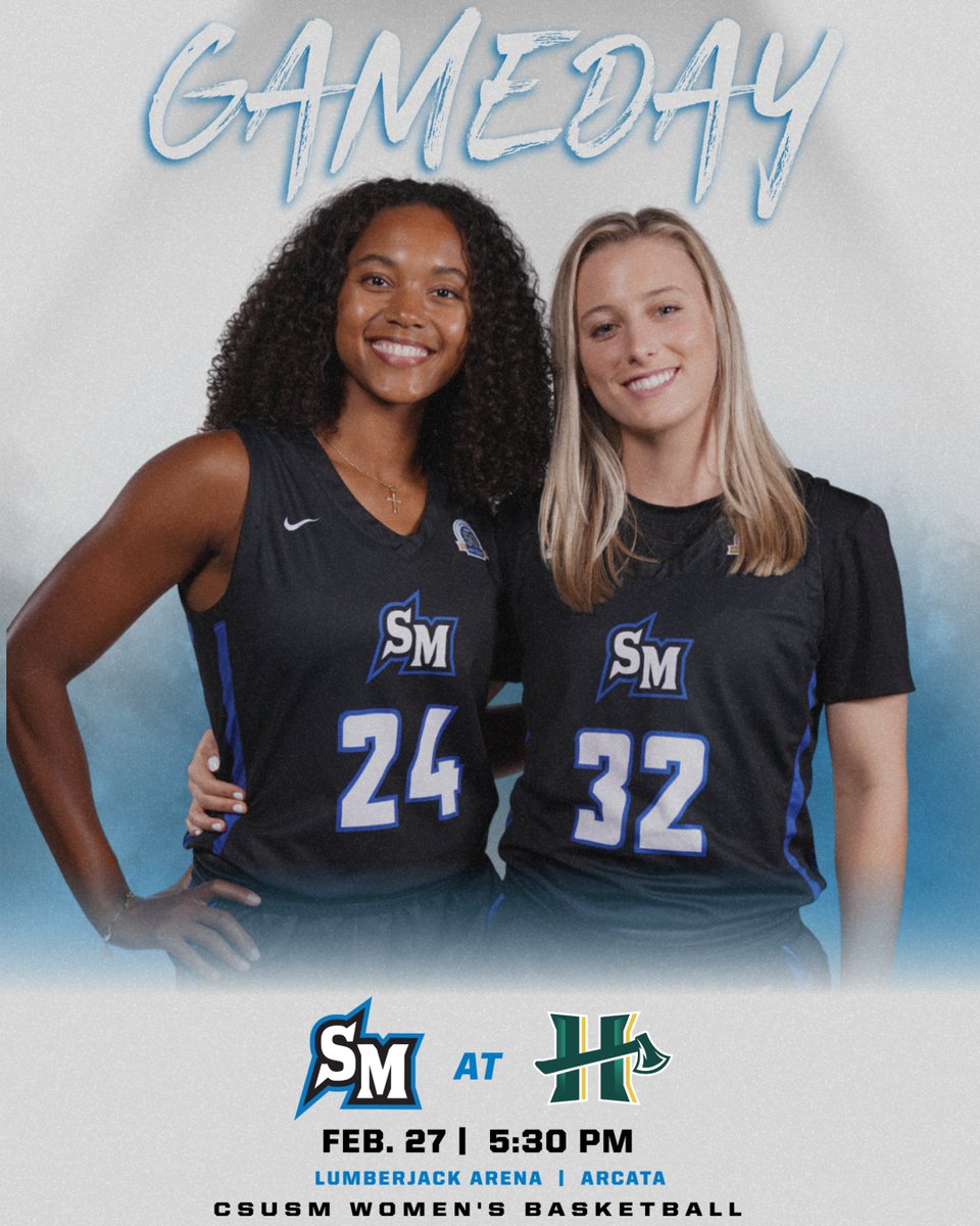 It's GAMEDAY in Arcata! The Cougars face Cal Poly Humboldt tonight at 5:30 p.m. in Lumberjack Arena.
#BleedBlue
📊 humboldtathletics.com/sidearmstats/w…
📺 ($) flosports.link/3LQGTWm