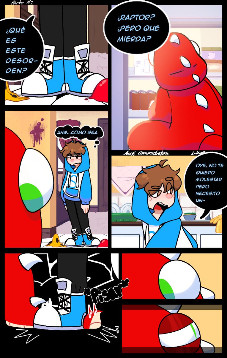 AU || Acción Compadretes
 ("El traje de Raptor" Parte 1)

Esto no es el primer capítulo del AU pero era algo que quería hacer hace un tiempo