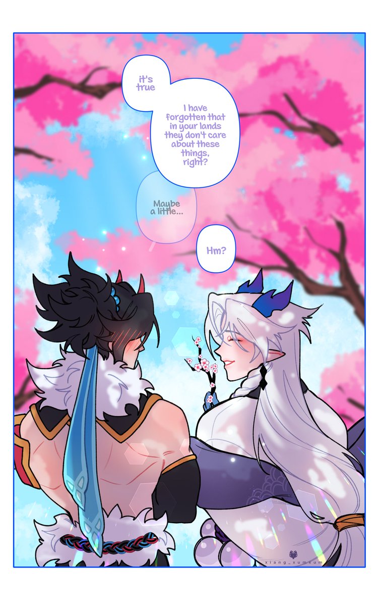 I think something else bloomed besides the trees 🤭🤭🤭  Don't you think?

#kayone #kayn #yone #spiritblossom #snowmoon