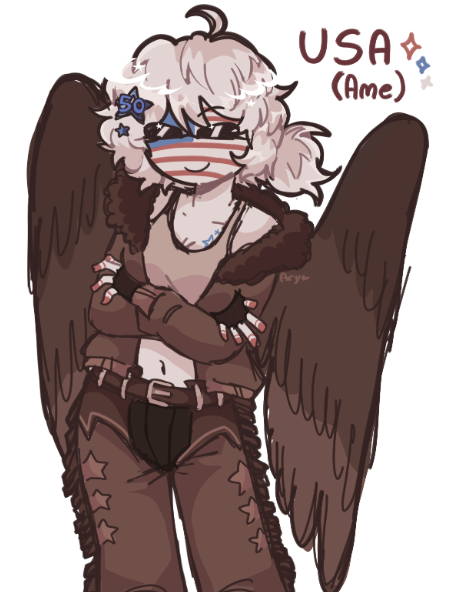 NyannersLuna's tweet photo. MY USA !! Ame ily she's such a little shit but i love her for it

#countryhumans #america #countryhumansamerica https://t.co/8ycrjr47xT