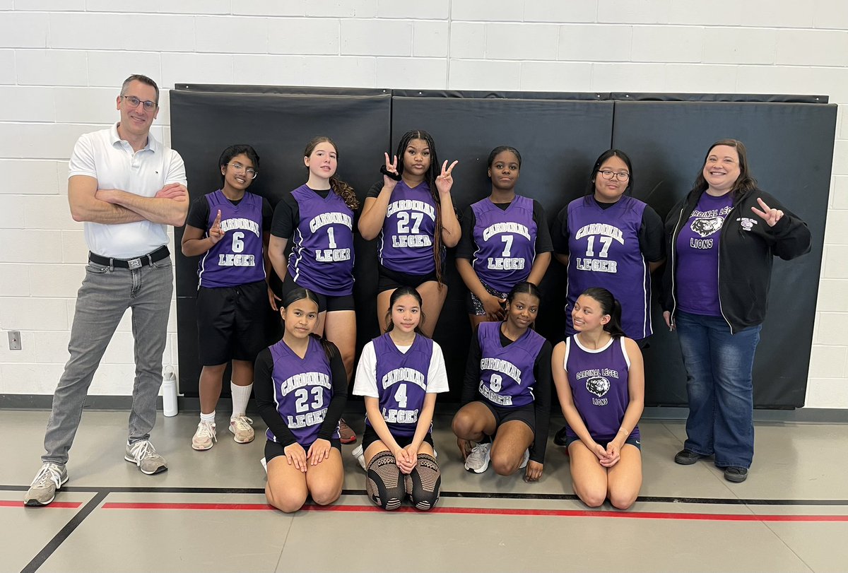 Second place four our incredible Intermediate <a href="/leger_tcdsb/">Cardinal Léger CS</a> Girls Basketball Team! It’s been an honour coaching these magnificent young women. Thank you Frassati for hosting us!