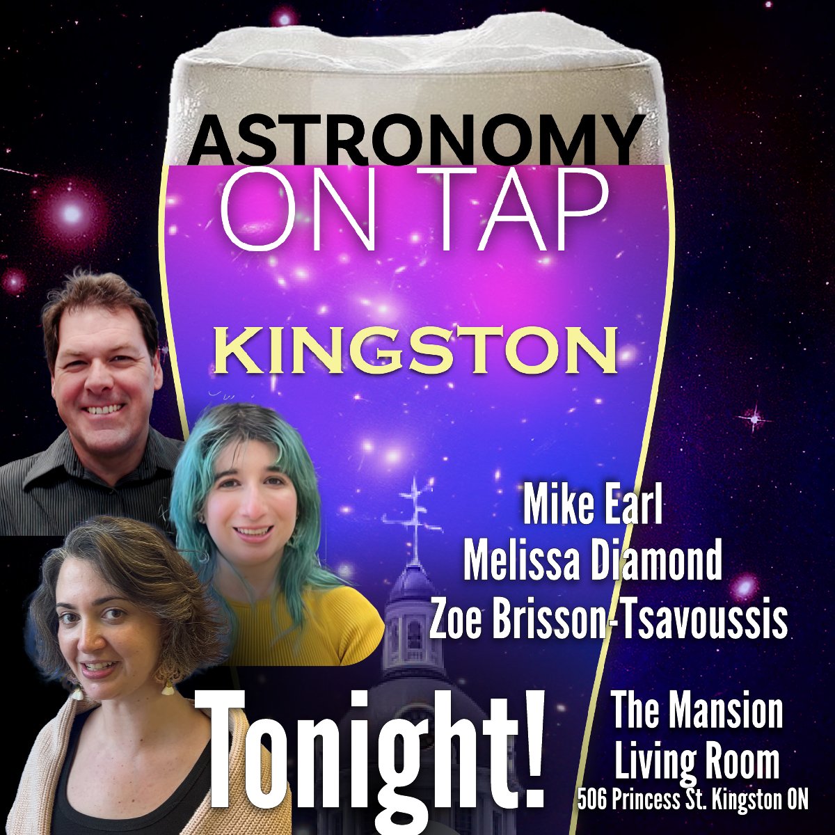 Tonight's the night! Join us for Astronomy on Tap: Kingston and hear from local researchers working at the frontier of astro/particle physics! Test your knowledge and creativity in science trivia and meet others curious about the nature of the universe!
mcdonaldinstitute.ca/events/astrono…