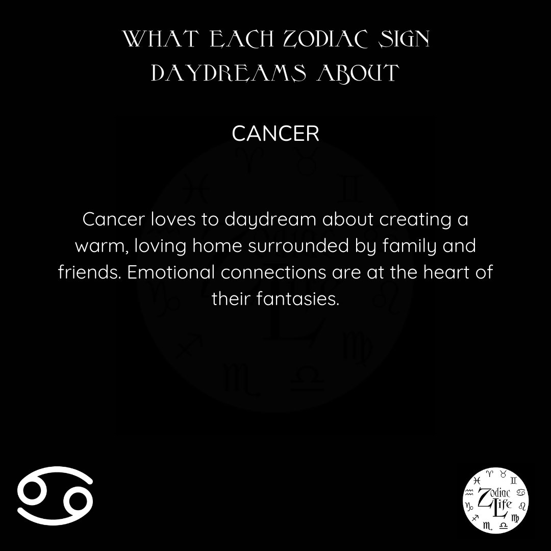 Daydreaming is a delightful escape that allows our minds to wander and explore the possibilities of life. Each zodiac sign has its own unique fantasies and dreams that capture their imagination. What's your sign, and what do you find yourself daydreaming about? #ZodiacLife #Daydr