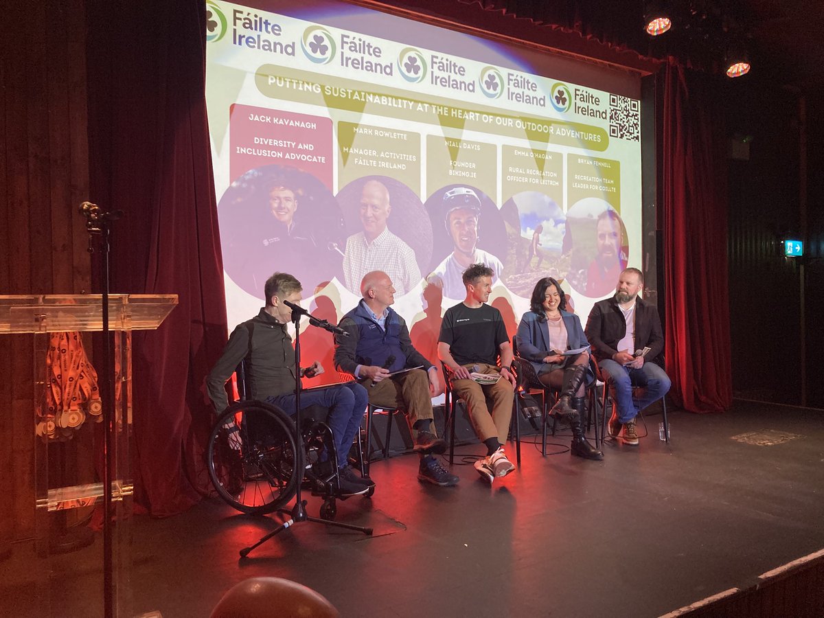Kicking off <a href="/OutsiderMag/">Outsider.ie</a> with a panel discussion chaired by the inspiring <a href="/JackKavanaghIRL/">Jack Kavanagh</a> sponsored by <a href="/Failte_Ireland/">Fáilte Ireland</a> on Outdoor Event Guidelines #sustainability <a href="/coilltenews/">Coillte</a> <a href="/sportireland/">Sport Ireland</a> <a href="/leitrimdevco/">Leitrim Development Company. 🇮🇪🇪🇺🇺🇦🇵🇸</a>