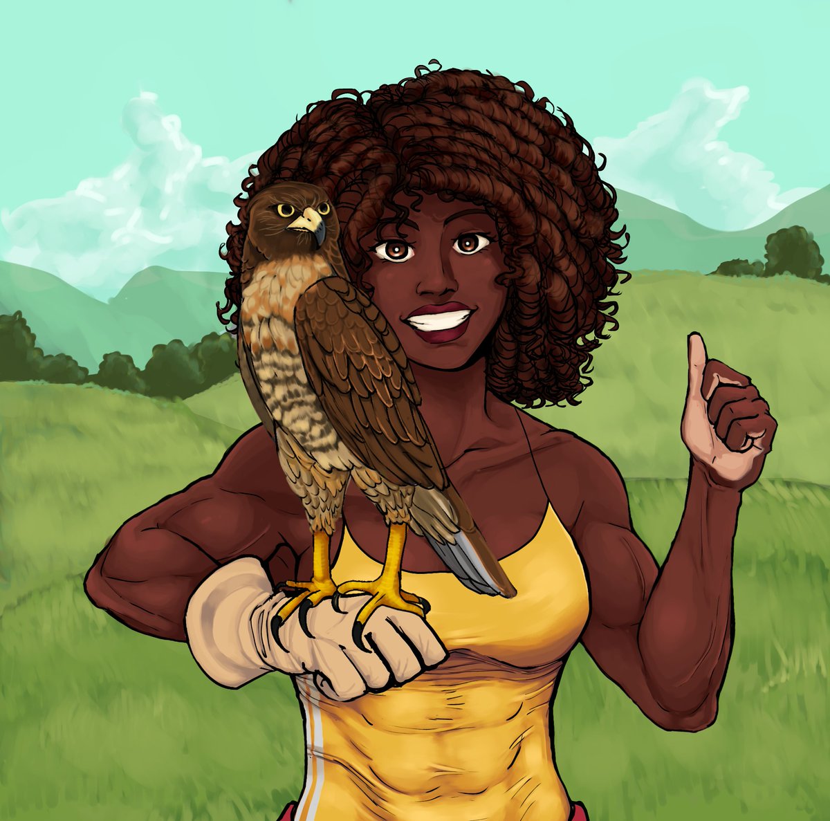 lazusujo's tweet photo. 4:desenhe seu paquera com um animal que lembre ele 

Vanessa com um Gavião Carijó 

Sla pra mim lembra ela
#entrelaçoseamassos https://t.co/Kocm7pIpY3