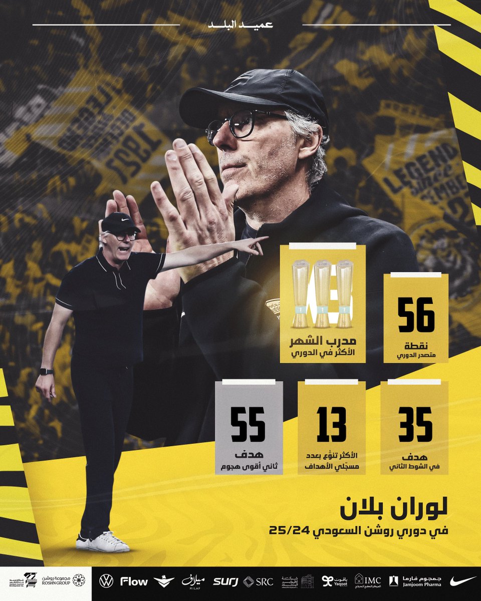 العقل المُدبر لوران بلان 🧠🇫🇷
المدرب الأفضل في #دوري_روشن_السعودي لشهر فبراير 👏🌟