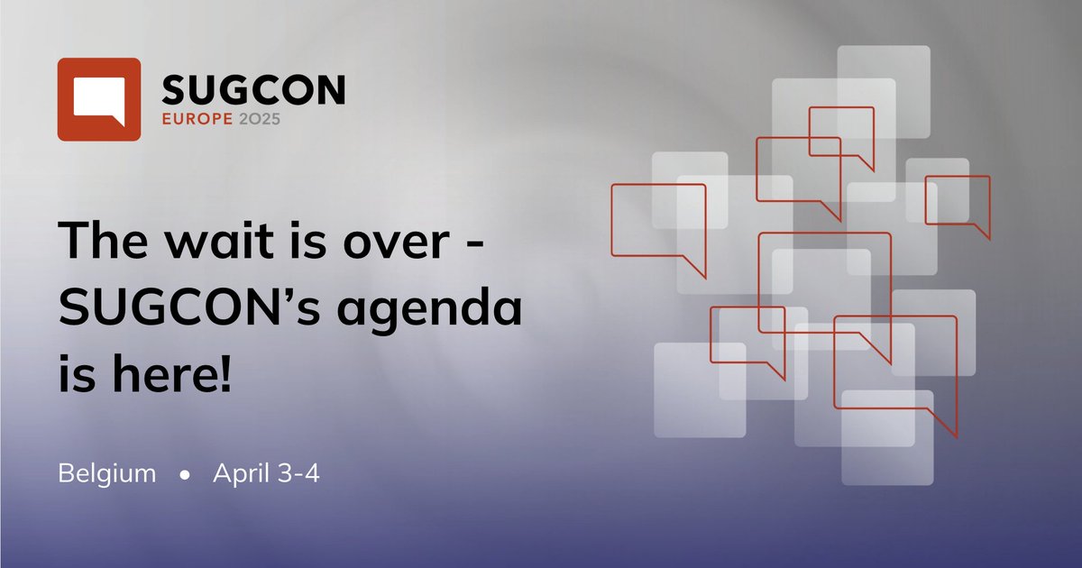 The SUGCON agenda is live and designed to keep you at the forefront of digital experience innovation, from hands-on strategies to exploring AI, headless architecture, and the future of composable. Join us April 3-4 in Belgium. Check out the agenda today. siteco.re/4hW6vzL