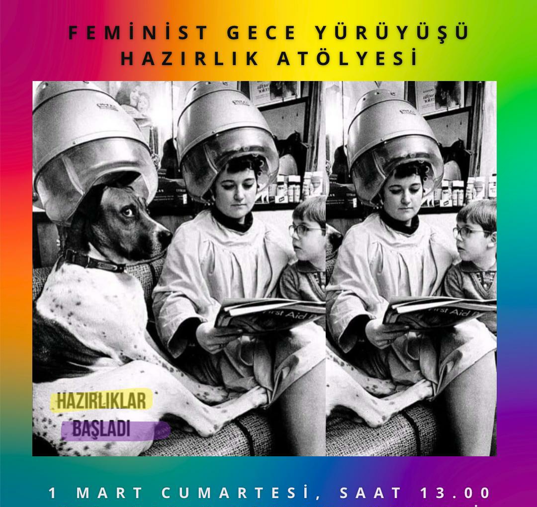 1 Mart Cumartesi günü 13'te Antalya Kadın Danışma Merkezi ve Dayanışma Derneği'nde, 12. Feminist Gece Yürüyüşü pankart ve dövizlerimizi hep birlikte hazırlamak için buluşalım 🤗