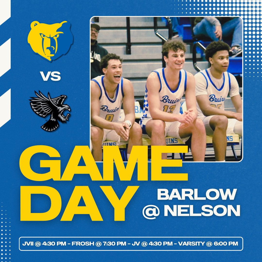 Our final regular season GAME DAY for the MHC title! #GoBruins

🆚- Nelson Hawks
📍- Adrienne C. Nelson High School
🖥️- NFHS Network 
📸- Christopher Keizur