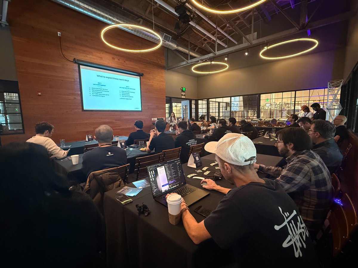 Keynote: Circle for Developers with <a href="/jennateeman/">Jenna Teeman</a>.

“Our mission is to raise global economic prosperity through the frictionless exchange of value.”