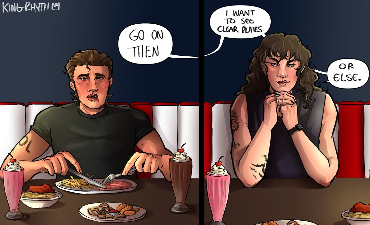Rhys// Commissions Open// 4 Slots available!! (@kingrhyth) on Twitter photo Okay my final piece for <a href="/DomEddieWeek/">Dom Eddie Week</a> !! I wanted to try and do one of the prompts for something that's not usually my thing hehe <3 So have some Feeder MetalDeputy <3 This event is so lovely and I've had so much fun taking part!!! Okay my final piece for <a href="/DomEddieWeek/">Dom Eddie Week</a> !! I wanted to try and do one of the prompts for something that's not usually my thing hehe <3 So have some Feeder MetalDeputy <3 This event is so lovely and I've had so much fun taking part!!!