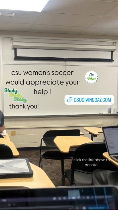 Checking in from class with a giving day reminder!! Go Vikes! 💚🤘🏻

csugivingday.com/giving-day/943…