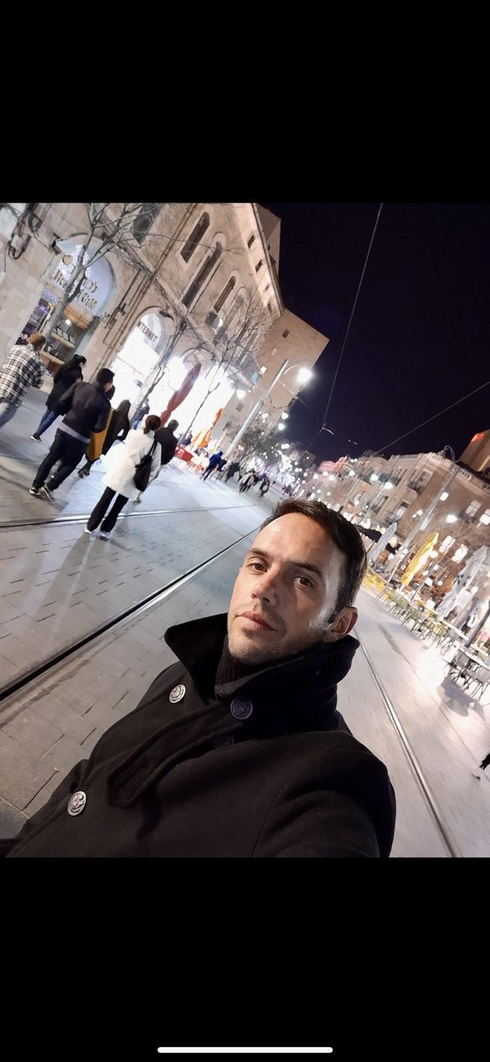 Noite fria… mas muito agradável em Jerusalém!