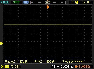 My internet stopped working. I power-cycled the cable modem, but it didn’t work and I noticed a periodic high pitch whine coming from it. I tried a different power supply and the problem was fixed. Curious, I put the scope on the bad supply. Whoa, that’s not right for 12V DC!!