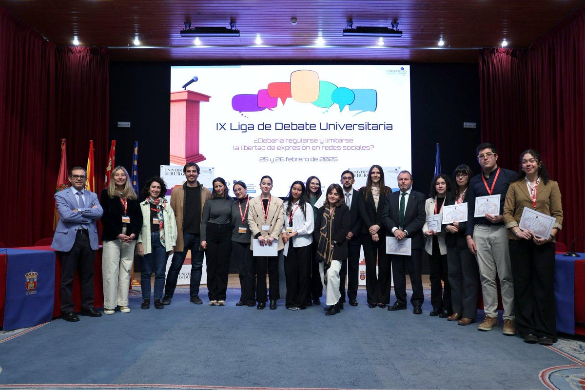 IUSfulUBU's tweet photo. 🥇Hemos participado en la IX Liga de Debate Universitaria de la Universidad de Burgos, siendo el equipo de FADE LPA ganador de esta edición. 

🗣️💡Los integrantes de nuestros 6 equipos asistieron al Taller de Oratoria de FADE celebrado exitosamente el pasado 21 de febrero. https://t.co/vnWFeryh5y