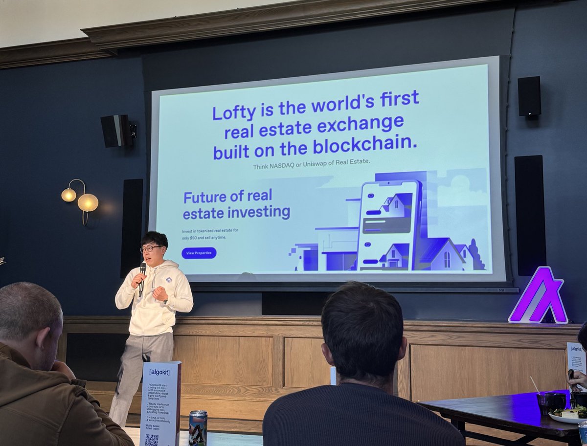 JHoleCreates's tweet image. "Lofty is the world's first real estate exchange built on the blockchain." - @PMDBT CEO & Co-Founder @lofty_ai
