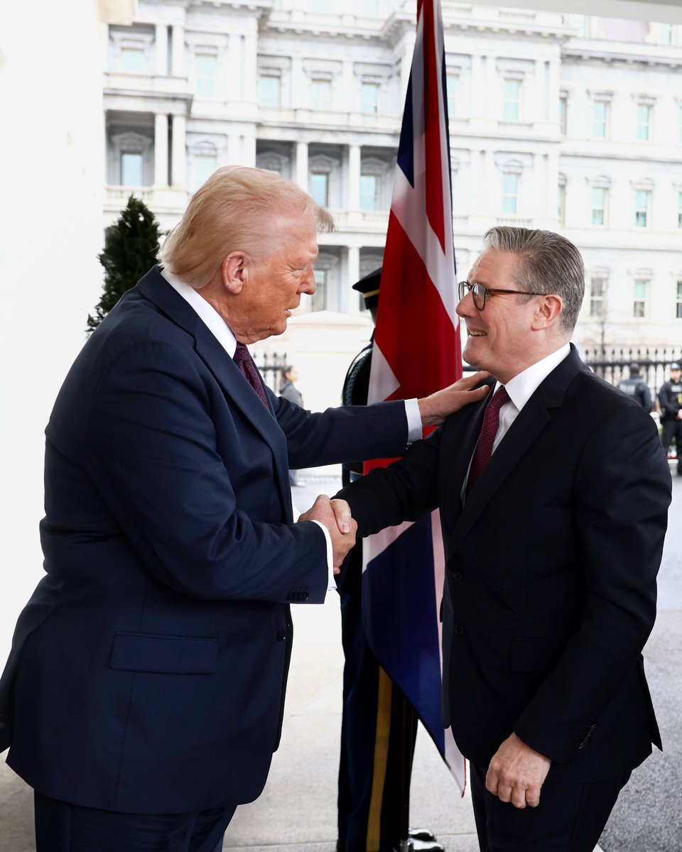 Keir Starmer (@keir_starmer) on Twitter photo Fantastic to be in Washington D.C. today for talks with <a href="/POTUS/">President Donald J. Trump</a>.
Growth and security are the foundations of my Plan for Change, and the UK-US relationship is integral to delivering them.
Together, we will improve working people's lives in both our nations. Fantastic to be in Washington D.C. today for talks with <a href="/POTUS/">President Donald J. Trump</a>.
Growth and security are the foundations of my Plan for Change, and the UK-US relationship is integral to delivering them.
Together, we will improve working people's lives in both our nations.