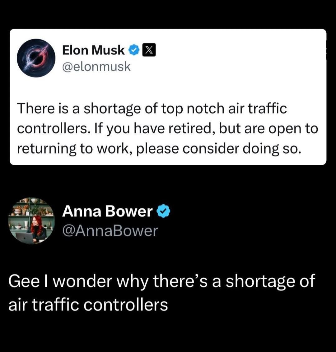 Thompsonlogan43's tweet image. @elonmusk It&apos;s a shortage because your unqualified white privilege #RitzCracker dumbass and @realDonaldTrump #WhiteAmeriKKkan dumbass fired them! #TwoDumbasses