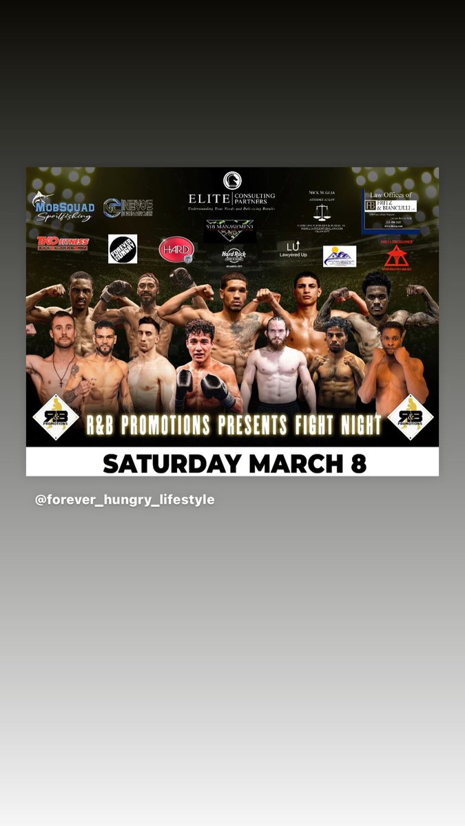 ForeverHungryL1's tweet photo. Dont miss the action on 3-8-25 at HardRock casino in Atlantic City NJ https://t.co/VcPS9an2o1