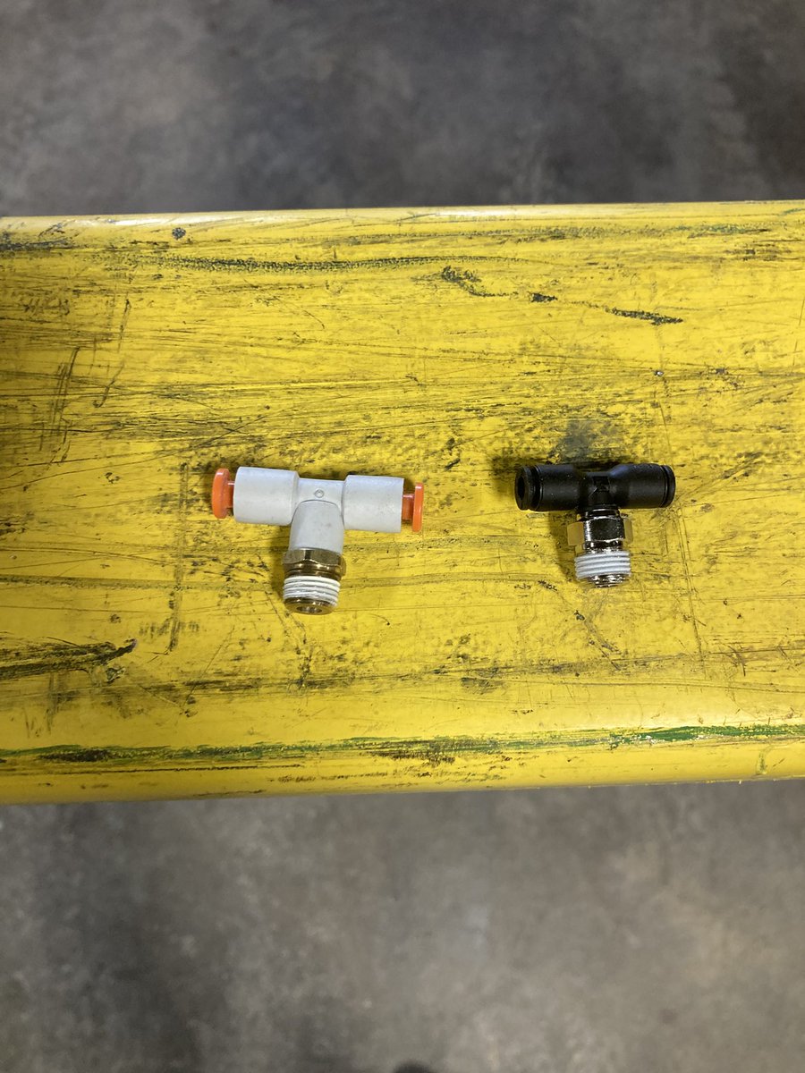 Fitting on the left is John Deere who wants $112 each.
Fitting on the right is McMaster Carr who wants $8.26 each. Same size PTC fittings. It’s beyond out of control for the guys in green paint.