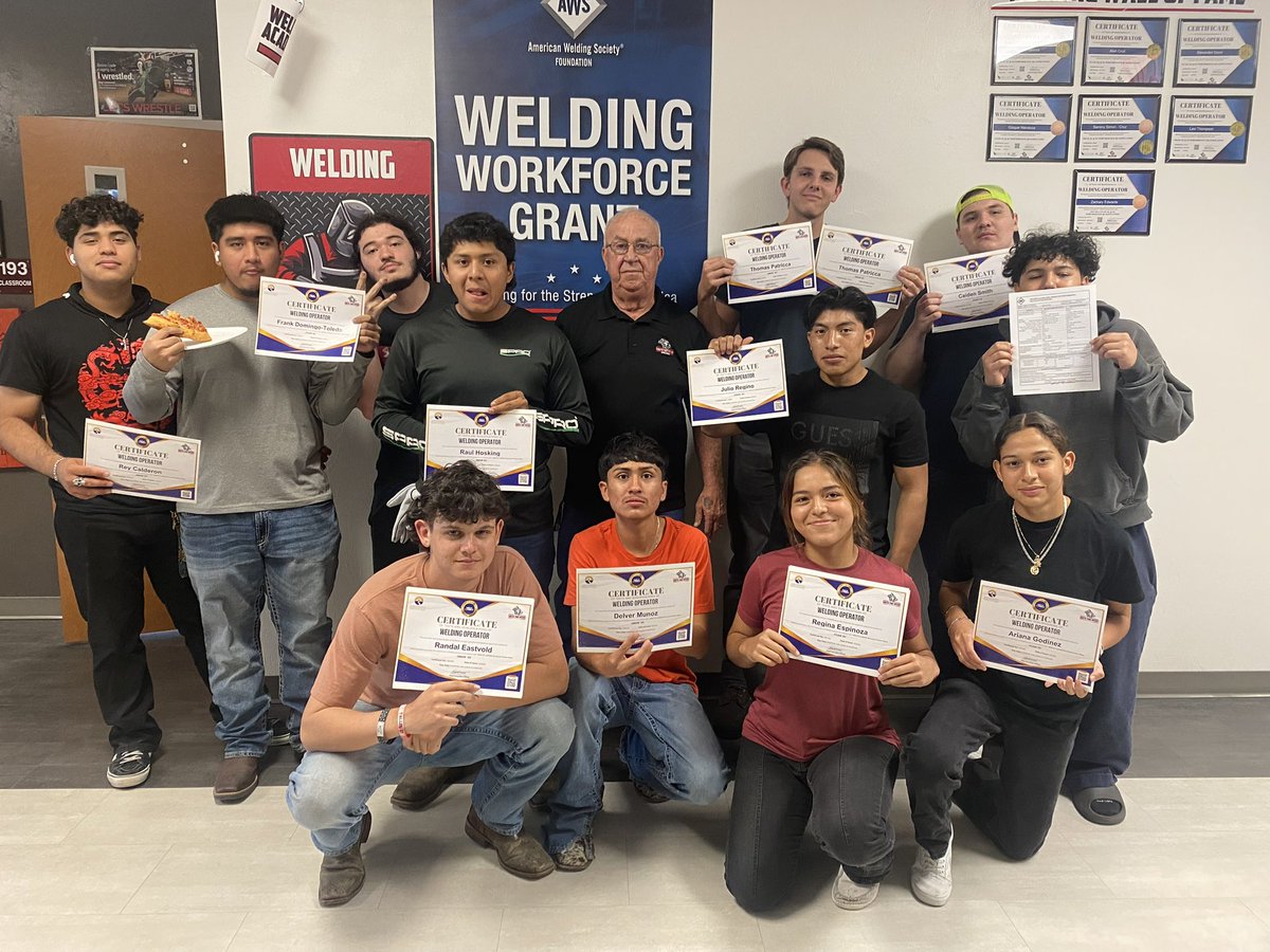 Congratulations to Mr. Greenwell and the Wolfpack Welders! They have earned another 32 professional welding certifications, bringing their year-to-date total to 46. The students are performing at a high level. The future is bright! #welding