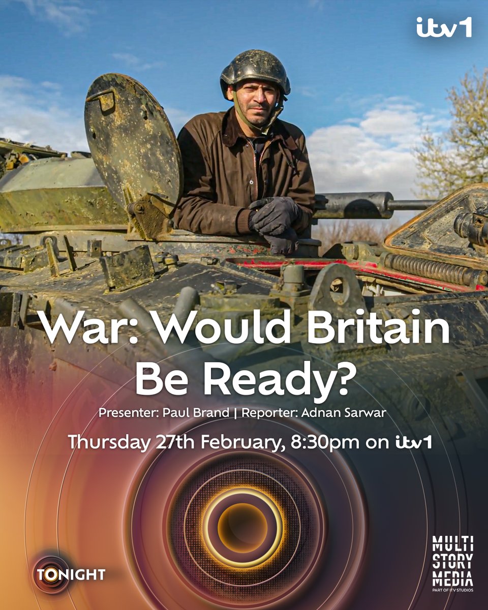 adnansarwar's tweet image. See you at 8:30pm, listen to soldiers who have been in the trenches, Generals who have commanded the British Army and civilians living under the bombs—join the national conversation on @ITVTonight