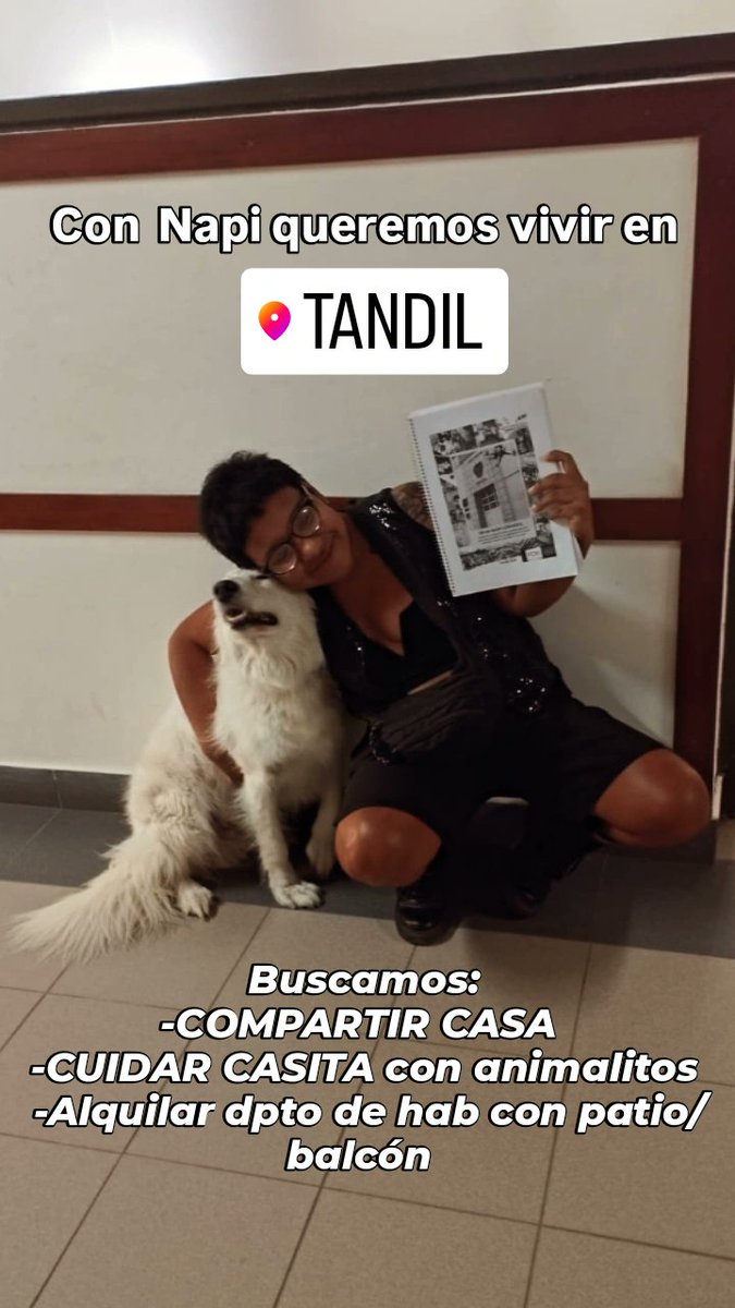 negrerys's tweet photo. Buscamos compartir casita, cuidar   un hogar con animalitos o alquilar un dpto de 1hab con patio/balcon https://t.co/ETzNHzckqV