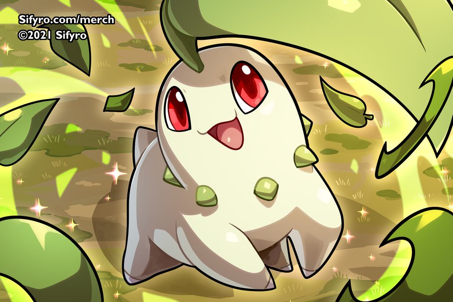 Chikorita let's gooo. Art by me :3