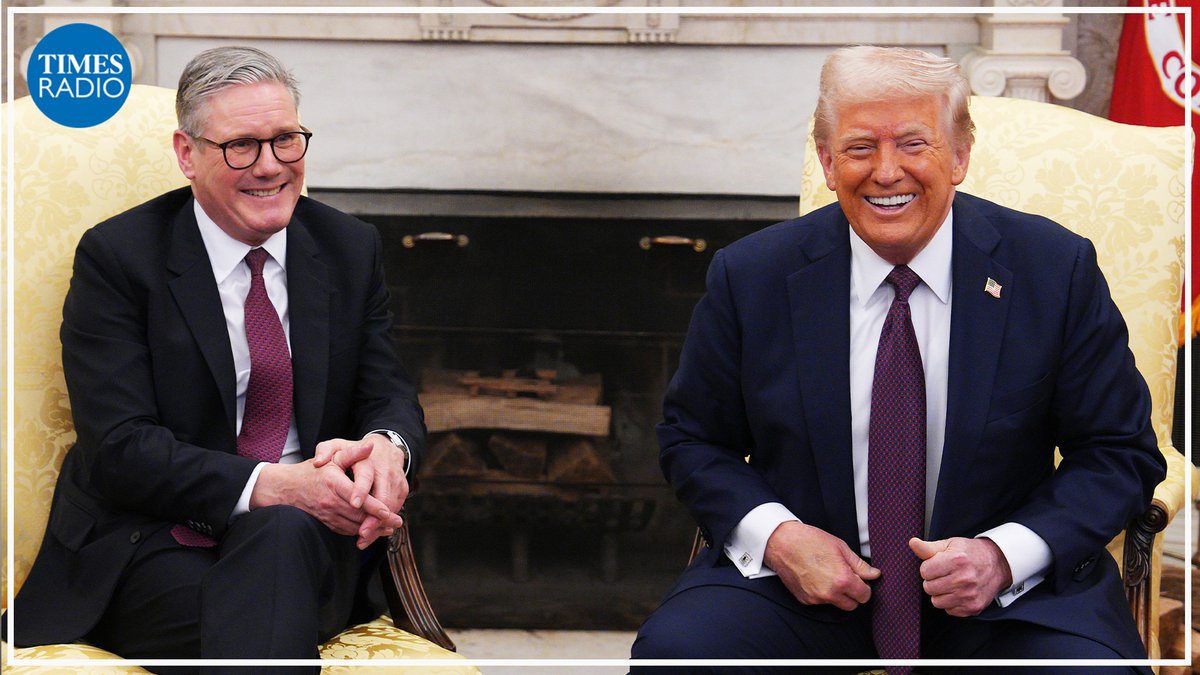 TimesRadio's tweet photo. Listen to Times Radio as Keir Starmer and Donald Trump stand side by side in the White House.

Keep listening afterwards for live reaction and the best analysis with Kait Borsay and guests.

Listen live: https://t.co/ElNHhIYKul https://t.co/nlRhTS59f9