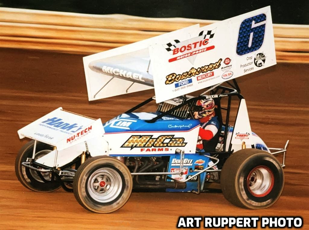 10 time URC Champ Curt Michael in the Bostic 6
Williams Grove Speedway