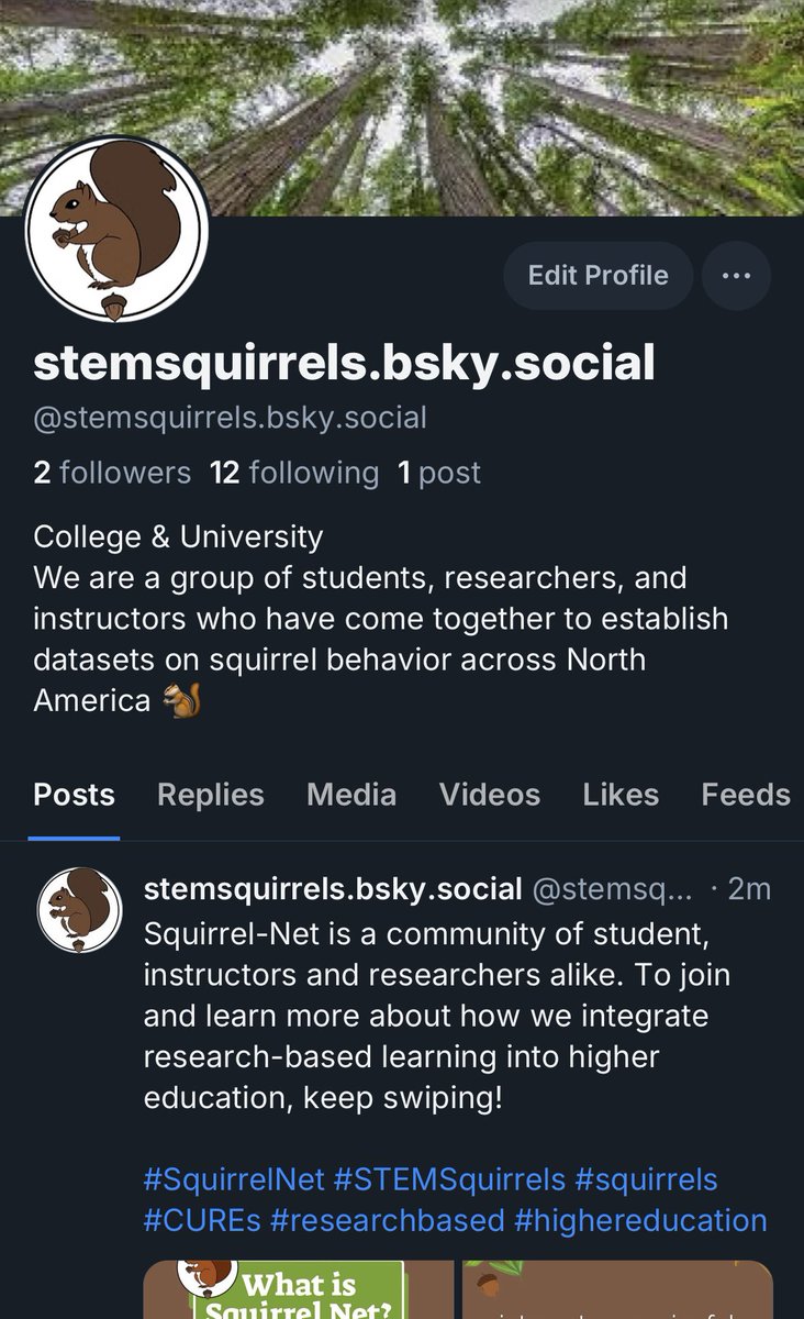 Go follow us on Bluesky! We’d love to see you there 🐿️