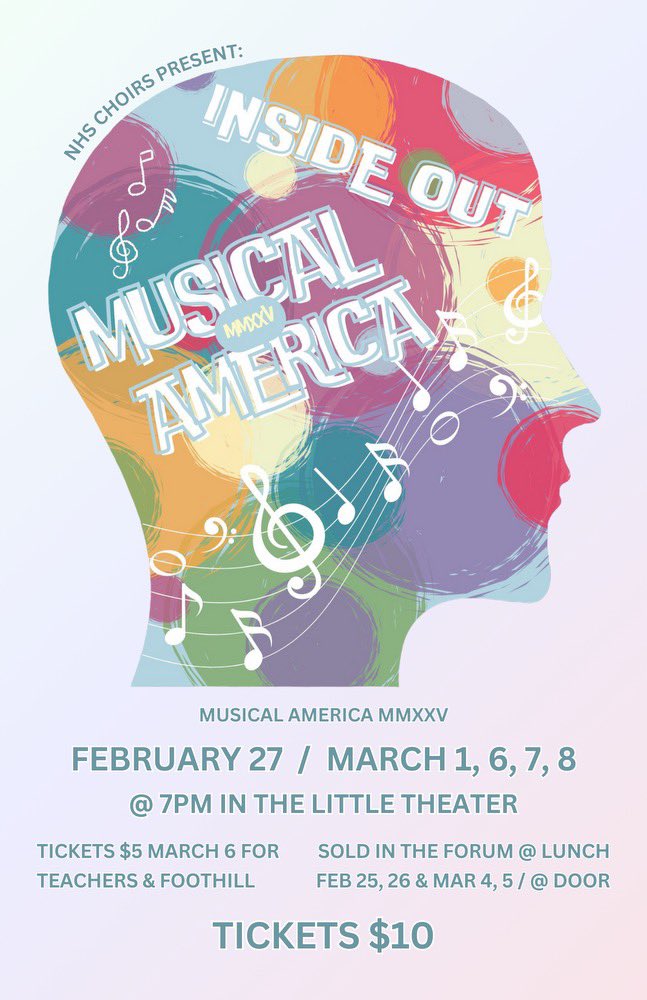 Musical America opens tonight at the Northgate Little Theatre 7:00pm. Come see our choirs perform multiple songs in this show! We hope to see you there! <a href="/NorthgateHS/">Northgate High</a> <a href="/MtDiabloUSD/">MDUSD</a>