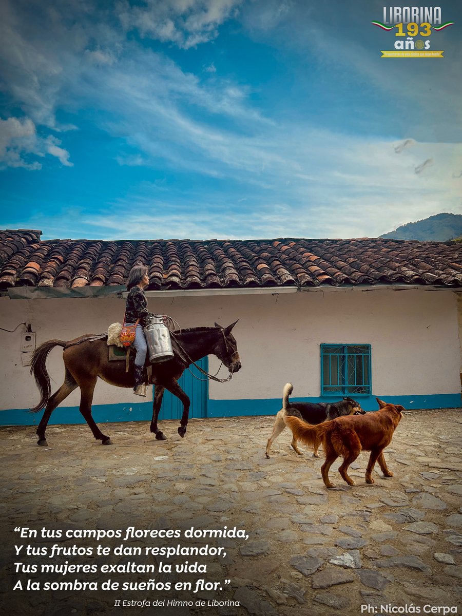 #Liborina193Años | "En tus campos floreces dormida, y tus frutos te dan resplandor, tus mujeres exaltan la vida
a la sombra de sueños en flor."
Un homenaje a nuestra historia, a quienes forjaron nuestro camino y al legado que seguimos construyendo.  Ph: Nicolás Cerpa