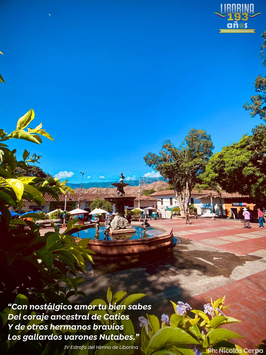 #Liborina193Años | "Con nostálgico amor tu bien sabes del coraje ancestral de Catios y de otros hermanos bravíos los gallardos varones Nutabes." 
Un homenaje a nuestra historia, a quienes forjaron nuestro camino y al legado que seguimos construyendo. Ph: Nicolás Cerpa