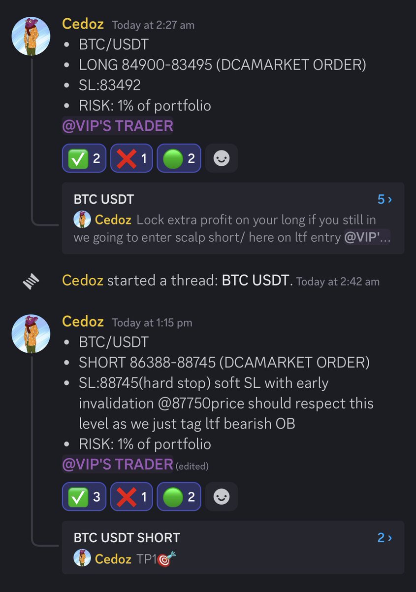 #BTC scalp long reaching 2nd target with extra profit locked in: x.com/cryptohybrids/…

Short entry taken with LTF local fib resistance(GP+ 0.786 fib level) rejecting LTF range NPOC: tradingview.com/x/1L2Q9581/
Only few knows:
Placed both way, winning either way✌🏾
#TPMP #XRP