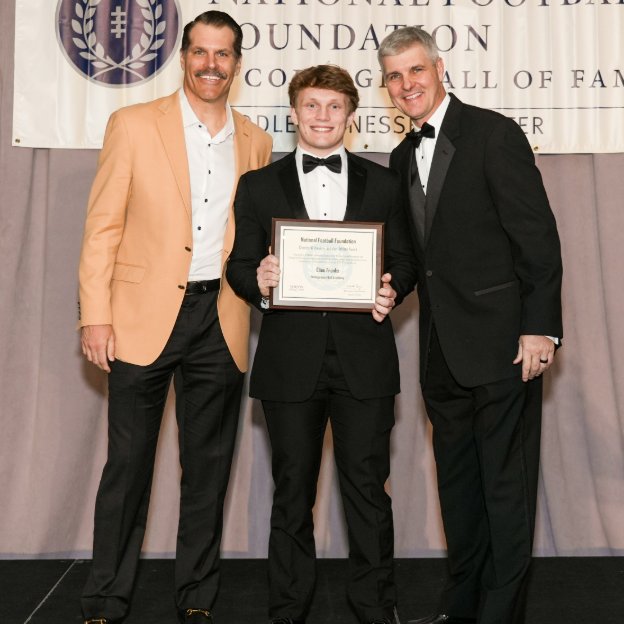 National Football Foundation (@nffnetwork) on Twitter photo Congrats!
The NFF Middle Tennessee Chapter presented <a href="/EliasFranks25/">Elias Franks</a> (<a href="/MBAAthletics/">MBA Athletics</a> ) its Admiral William Lawrence Award while also naming him the outpost's 2025 NFF Team of Distinction pick.
Joined by College HOFer <a href="/HutchSevenSix/">Steve Hutchinson</a> (left) and NFL & <a href="/MT_FB/">Middle Tennessee Football</a> star Kelly Holcomb. Congrats!
The NFF Middle Tennessee Chapter presented <a href="/EliasFranks25/">Elias Franks</a> (<a href="/MBAAthletics/">MBA Athletics</a> ) its Admiral William Lawrence Award while also naming him the outpost's 2025 NFF Team of Distinction pick.
Joined by College HOFer <a href="/HutchSevenSix/">Steve Hutchinson</a> (left) and NFL & <a href="/MT_FB/">Middle Tennessee Football</a> star Kelly Holcomb.
