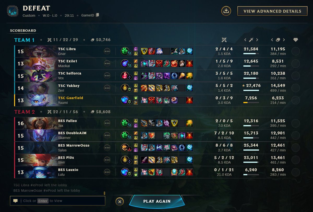 1-2 against <a href="/BeFiveGG/">BeFive</a> time to experience the losers bracket 🙏