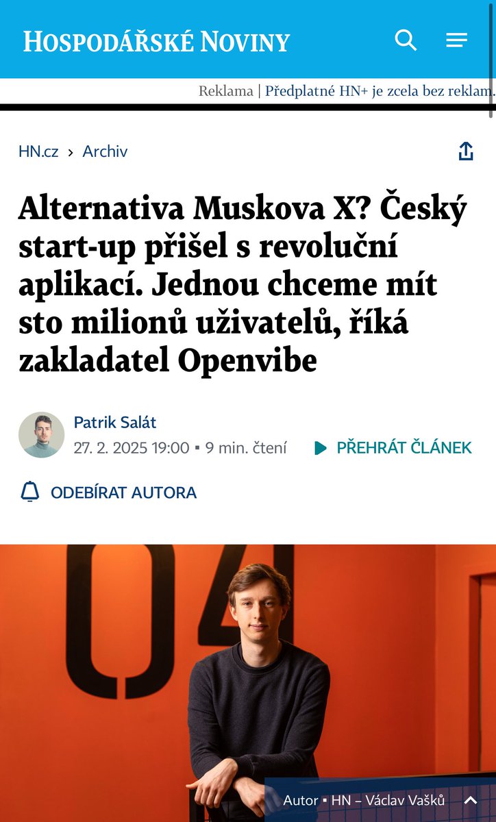 matej_svancer's tweet image. Další článek o tom, co s Openvibe zamýšlíme. Zítra i tištěně v Hospodářkách 🙂

archiv.hn.cz/c1-67633810-al…