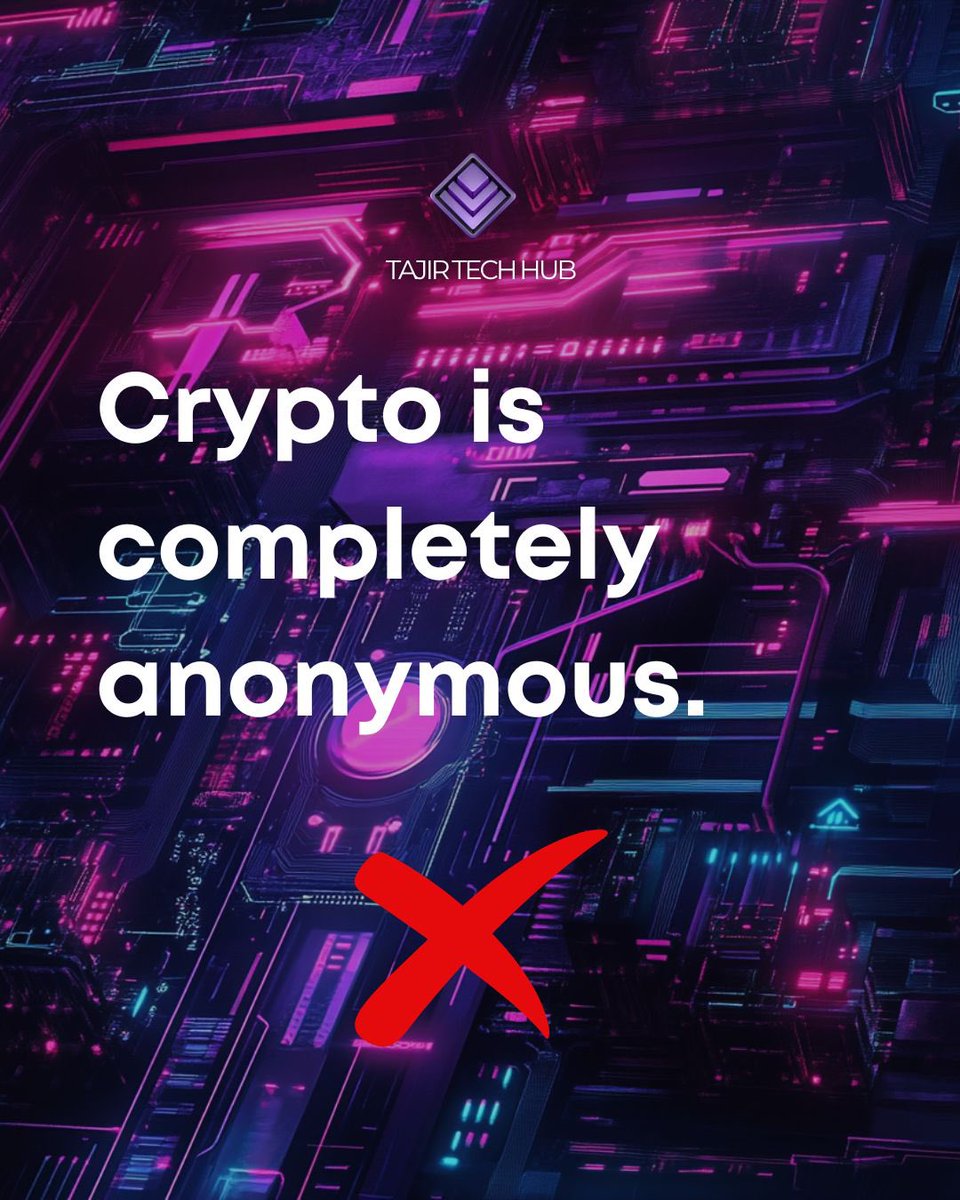 TJRMtoken's tweet image. Crypto isn’t fully unanimous! Most, like Bitcoin and Ethereum, are pseudonymous, with transactions recorded publicly and traceable if linked to you. Trade smart! #TJRM #TajirTechHub